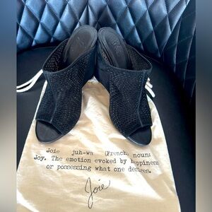 Joie Kellie perforated wedge sandal 7.5